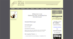 Desktop Screenshot of musikschule-sob.de
